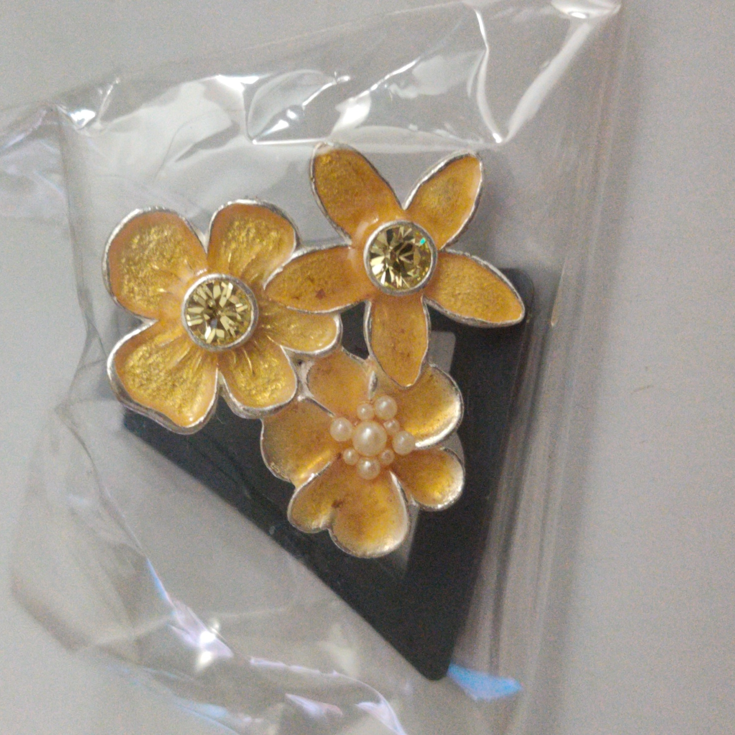 Pilgrim Adjustable Floral Ring 9$